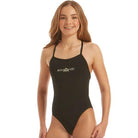 Amanzi Girls Tie Back One Piece-Swimwear-Amanzi-8-Jet-Ashlee Grace Activewear & Swimwear Online