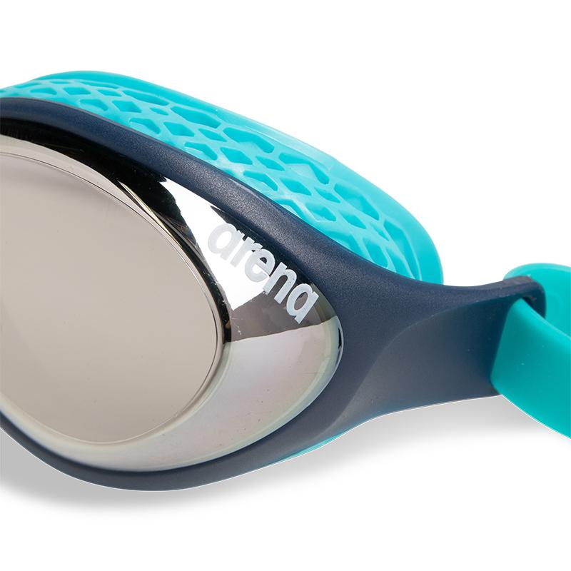 Arena Air Junior Mirror Goggles | 110-Swim Goggles & Masks-Arena-Silver/Navy/Water-Ashlee Grace Activewear & Swimwear Online