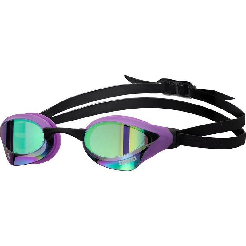 Arena Cobra Core Swipe Mirror Goggles | 170-Swim Goggles & Masks-Arena-Violet/Yellow-Ashlee Grace Activewear & Swimwear Online
