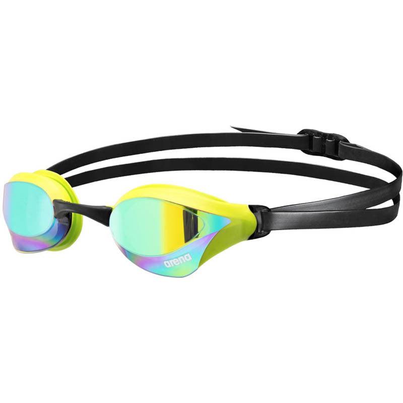Arena Cobra Core Swipe Mirror Goggles-Swim Goggles & Masks-Arena-Emerald/Lime-Ashlee Grace Activewear & Swimwear Online