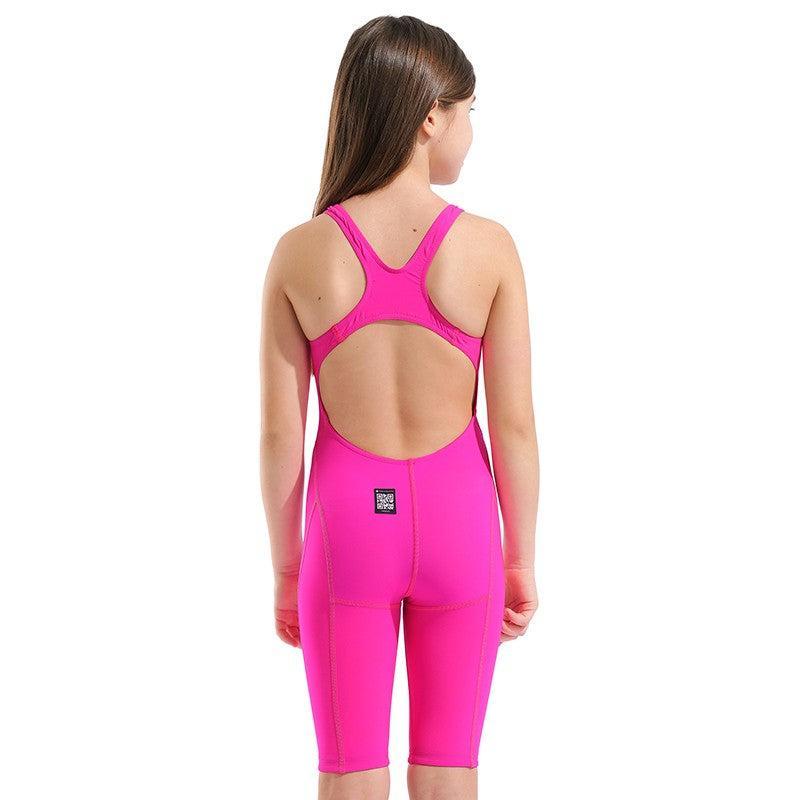 Arena Girls Powerskin Impulso Open Back | Shocking Pink-Swimwear-Arena-6-7-Shocking Pink-Ashlee Grace Activewear & Swimwear Online