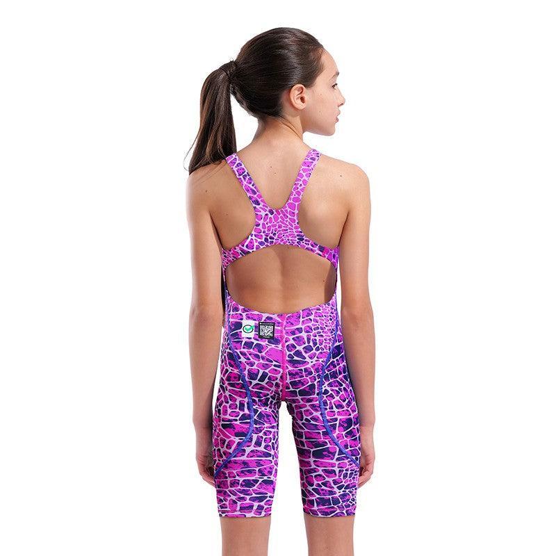 Arena Junior Girls St Next Open Back | Snake Pink-Swimwear-Arena-6-7-Snake Pink-Ashlee Grace Activewear & Swimwear Online