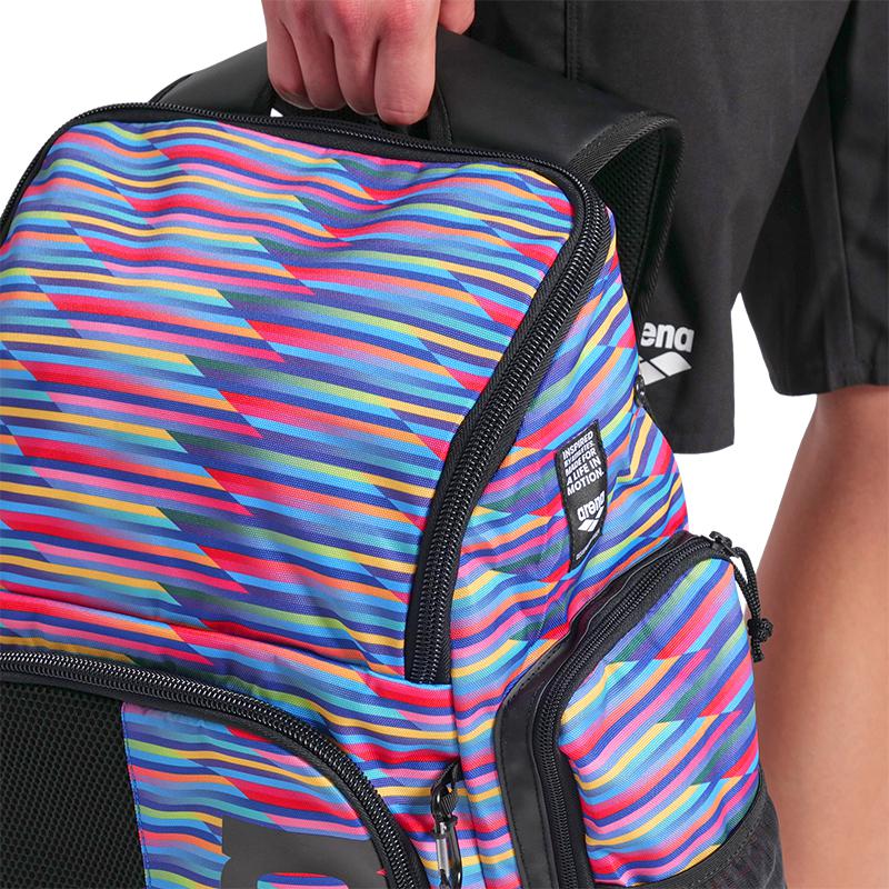 Arena Spiky III Backpack | Racing Stripes-Backpacks-Arena-Ashlee Grace Activewear & Swimwear Online