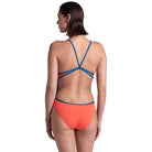 Arena Womens Solid Lace Back | Coral/Blue-Swimwear-Arena-G12/32-Coral & Blue-Ashlee Grace Activewear & Swimwear Online