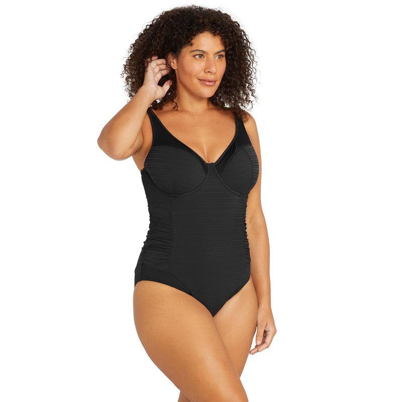 Artesands Black Aria Giotto D/DD Cup Underwire One Piece-Swimwear-Artesands-M/AU12+/US8+-Ashlee Grace Activewear & Swimwear Online