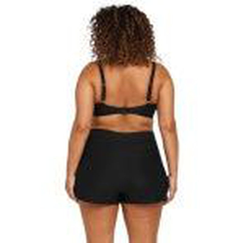 Artesands Black Hues Delacroix Swim Short-Swimwear-Artesands-M/AU12+/US8+-Black-Ashlee Grace Activewear & Swimwear Online
