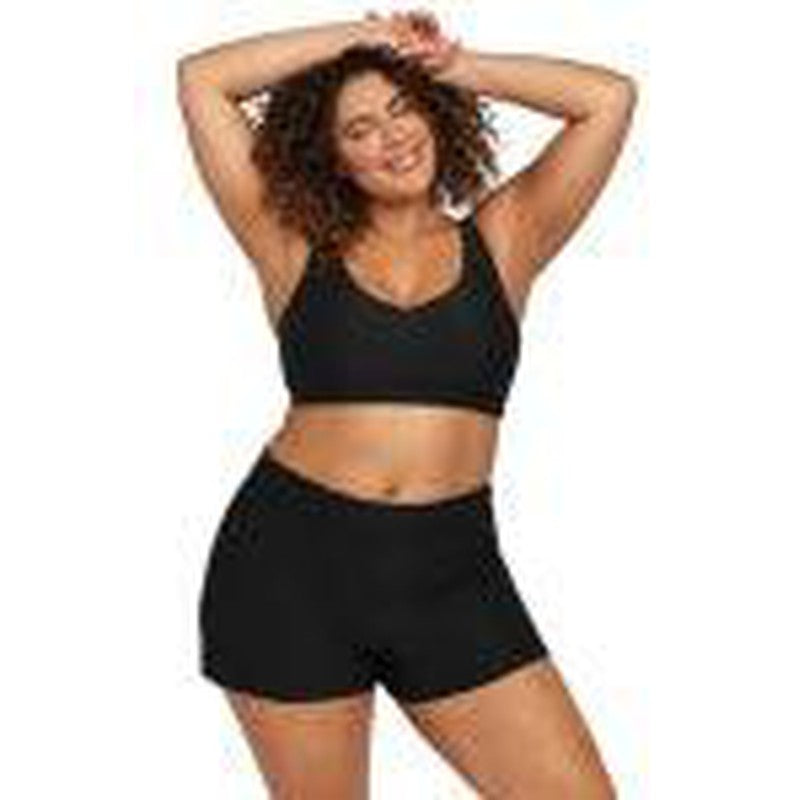 Artesands Black Hues Delacroix Swim Short-Swimwear-Artesands-M/AU12+/US8+-Black-Ashlee Grace Activewear & Swimwear Online