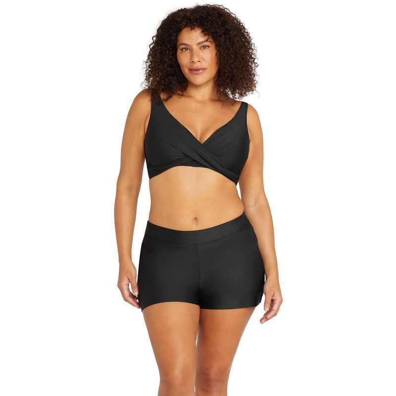 Artesands Black Hues Delacroix Swim Short-Swimwear-Artesands-M/AU12+/US8+-Black-Ashlee Grace Activewear & Swimwear Online