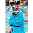 Ashlee Grace Luxurious Hooded Towelling Swim Robe-Towel-Ashlee Grace-1-Aqua-Ashlee Grace Activewear & Swimwear Online