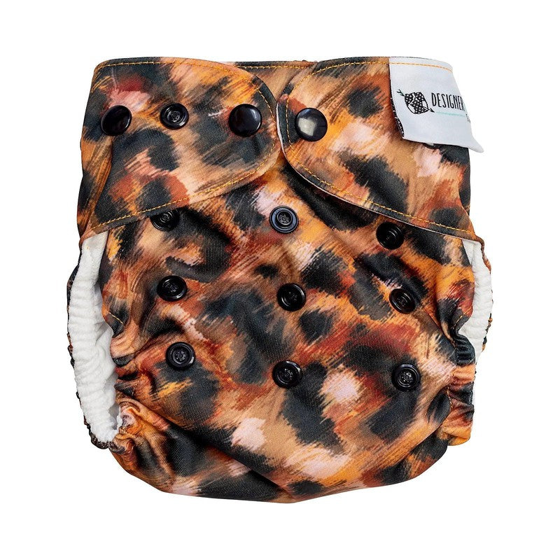 Designer Bums Leopard Safari Swim Nappy-Swim Nappies-Designer Bums-ONE SIZE-Leopard Safari-Ashlee Grace Activewear & Swimwear Online