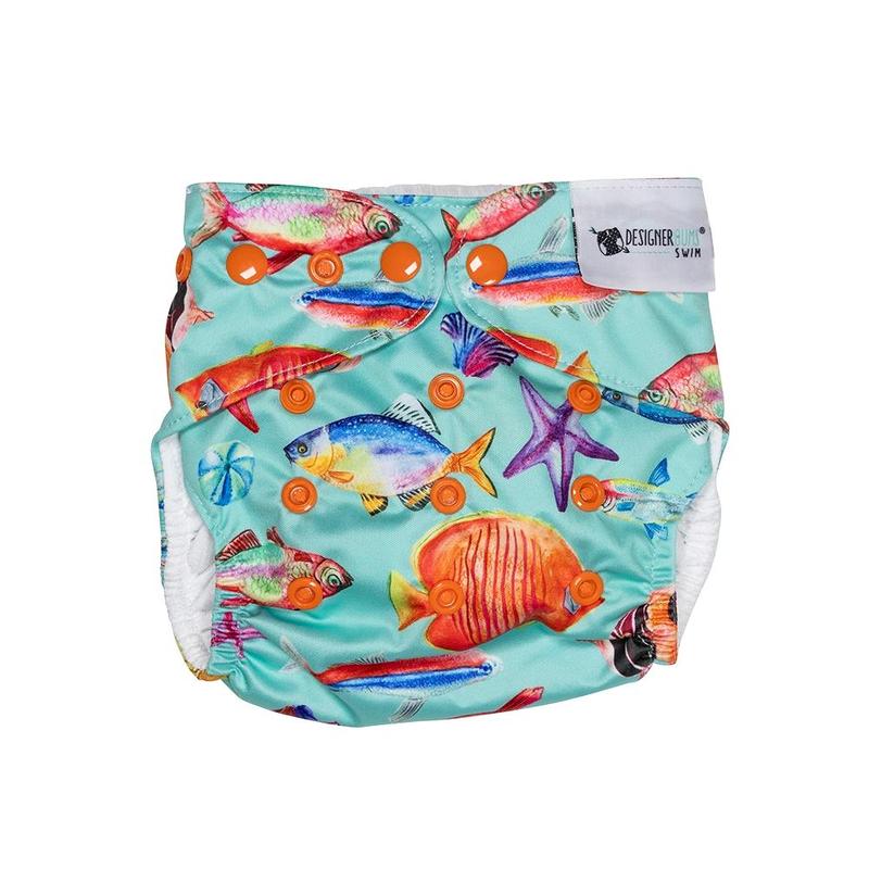 Designer Bums Reef Dancers Swim Nappy-Swim Nappies-Designer Bums-ONE SIZE-Reef Dancers-Ashlee Grace Activewear & Swimwear Online