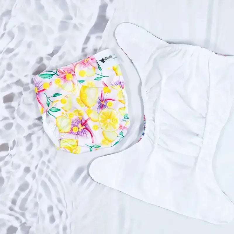 Designer Bums Sweet Lemons Swim Nappy-Swim Nappies-Designer Bums-ONE SIZE-Sweet Lemons-Ashlee Grace Activewear & Swimwear Online