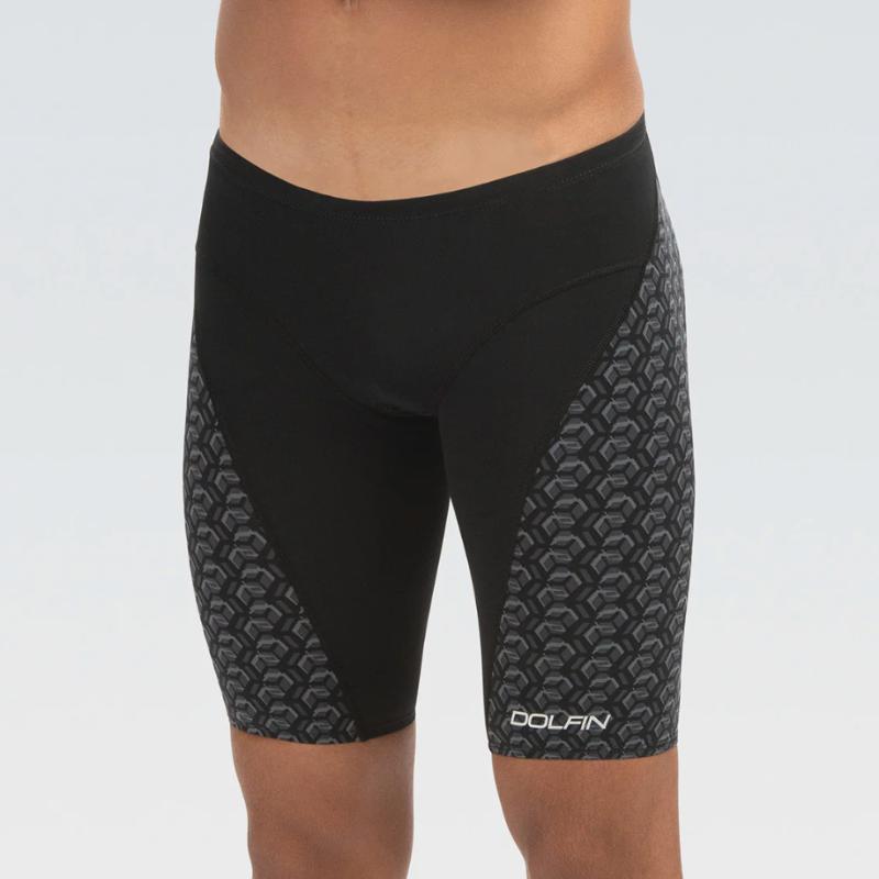 Dolfin Mens FirstStrike Jammer | Black-Swimwear-Dolfin Swimwear-18-Black-Ashlee Grace Activewear & Swimwear Online