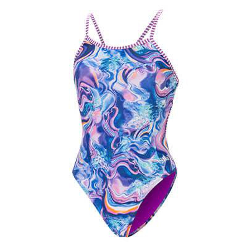 Dolfin Uglies Womens String Back One Piece Swimsuit | Let It Go-Swimwear-Dolfin Swimwear-US26 | AU4-Ashlee Grace Activewear & Swimwear Online