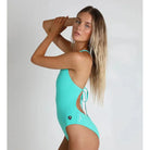 Engine Capri Signature One Piece-Swimwear-Engine Swim-G08-Neon Red-Ashlee Grace Activewear & Swimwear Online