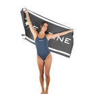 Engine Jacquard Towel - Logo-Towel-Engine Swim-Charcoal-Ashlee Grace Activewear & Swimwear Online
