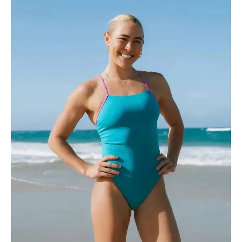 Engine Kiki Contrast One Piece-Swimwear-Engine Swim-G10-Magenta-Ashlee Grace Activewear & Swimwear Online