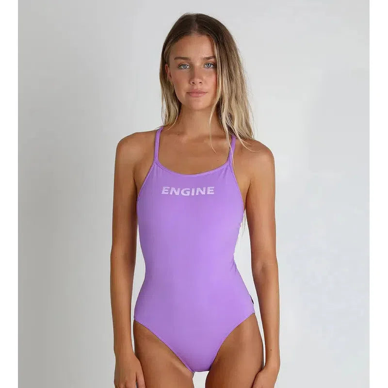 Engine Ladies Malibu Rise One Piece-Swimwear-Engine Swim-G12-Lavender-Ashlee Grace Activewear & Swimwear Online