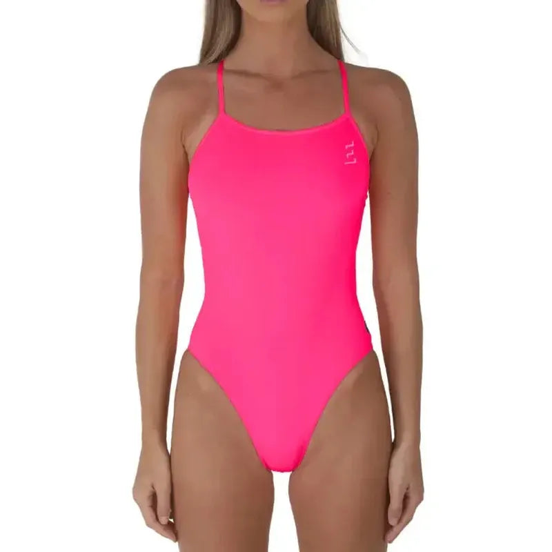 Engine Santorini Bold Logo One Piece - NEW COLOURS-Swimwear-Engine Swim-G10-Wonderland Pink-Ashlee Grace Activewear & Swimwear Online