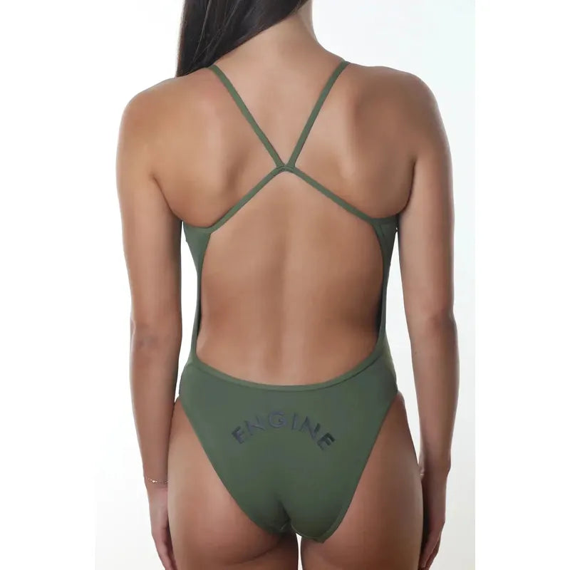 Engine Santorini Bold Logo One Piece - NEW COLOURS-Swimwear-Engine Swim-G10-Wonderland Pink-Ashlee Grace Activewear & Swimwear Online