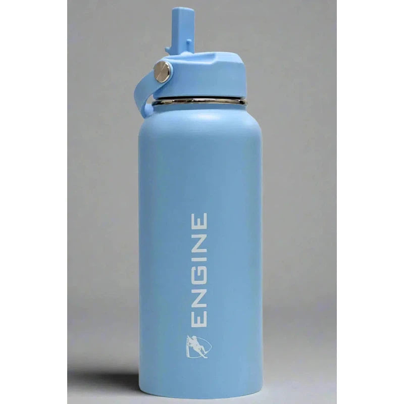Engine Stainless Steel Drink Bottle | 1 Litre-Drink Bottle-Engine Swim-1 Litre-Black-Ashlee Grace Activewear & Swimwear Online