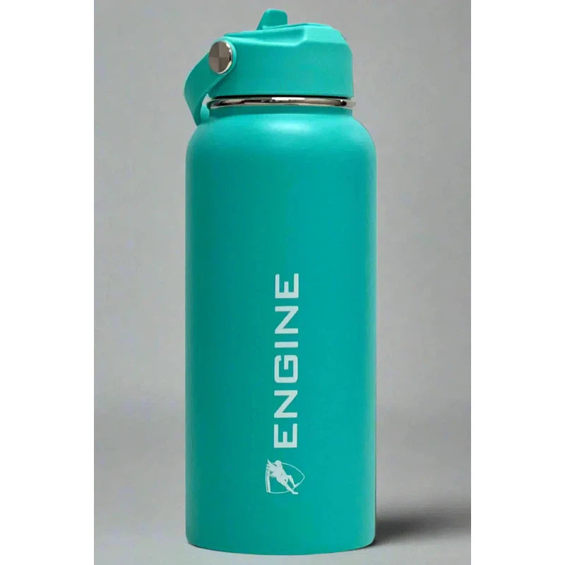 Engine Stainless Steel Drink Bottle | 1 Litre-Drink Bottle-Engine Swim-1 Litre-Black-Ashlee Grace Activewear & Swimwear Online