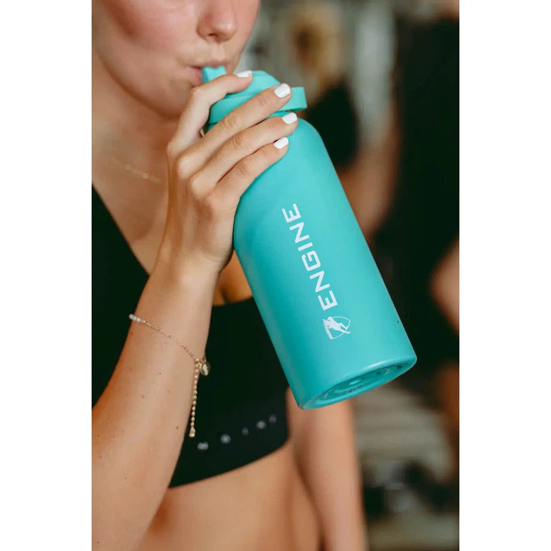 Engine Stainless Steel Drink Bottle | 1 Litre-Drink Bottle-Engine Swim-1 Litre-Black-Ashlee Grace Activewear & Swimwear Online