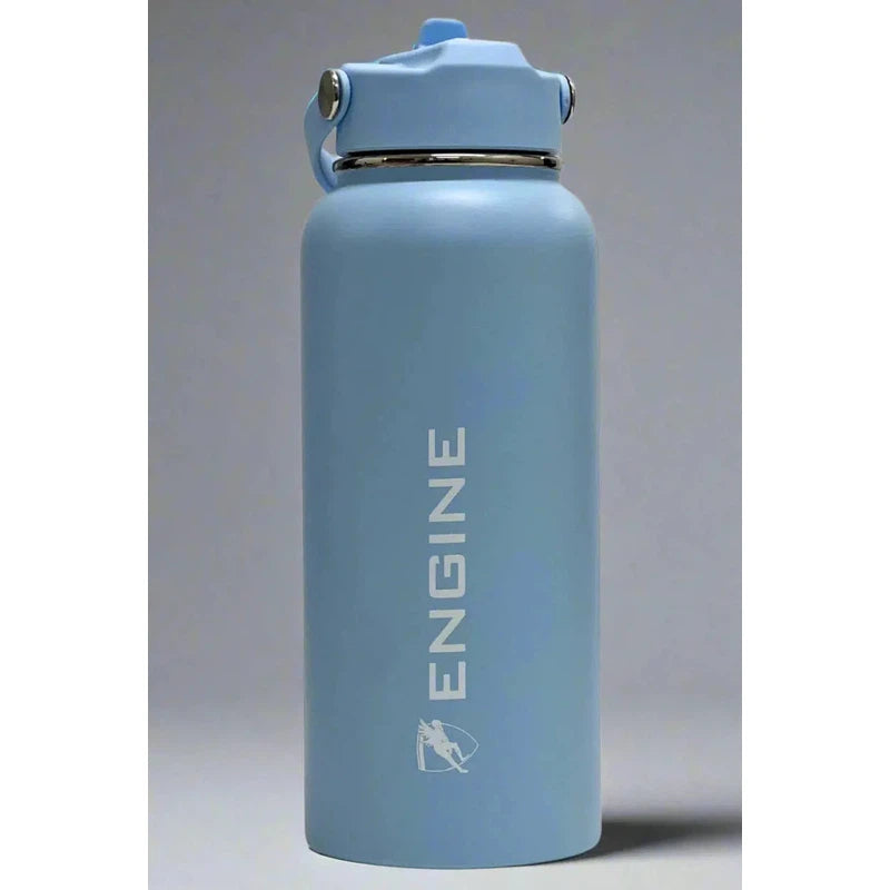 Engine Stainless Steel Drink Bottle | 1 Litre-Drink Bottle-Engine Swim-1 Litre-Black-Ashlee Grace Activewear & Swimwear Online