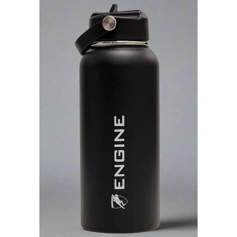 Engine Stainless Steel Drink Bottle | 1 Litre-Drink Bottle-Engine Swim-1 Litre-Black-Ashlee Grace Activewear & Swimwear Online