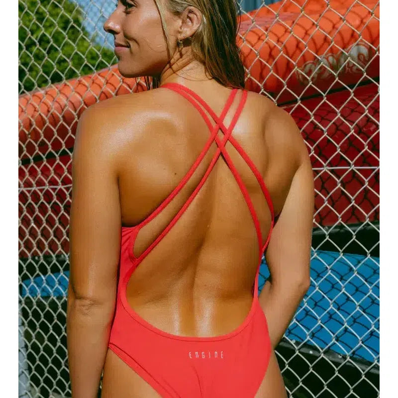 Engine Tahiti Tower One Piece-Swimwear-Engine Swim-G12-Wonderland Pink-Ashlee Grace Activewear & Swimwear Online