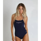 Engine Venice Foam Logo One Piece-Swimwear-Engine Swim-G10-Navy-Ashlee Grace Activewear & Swimwear Online