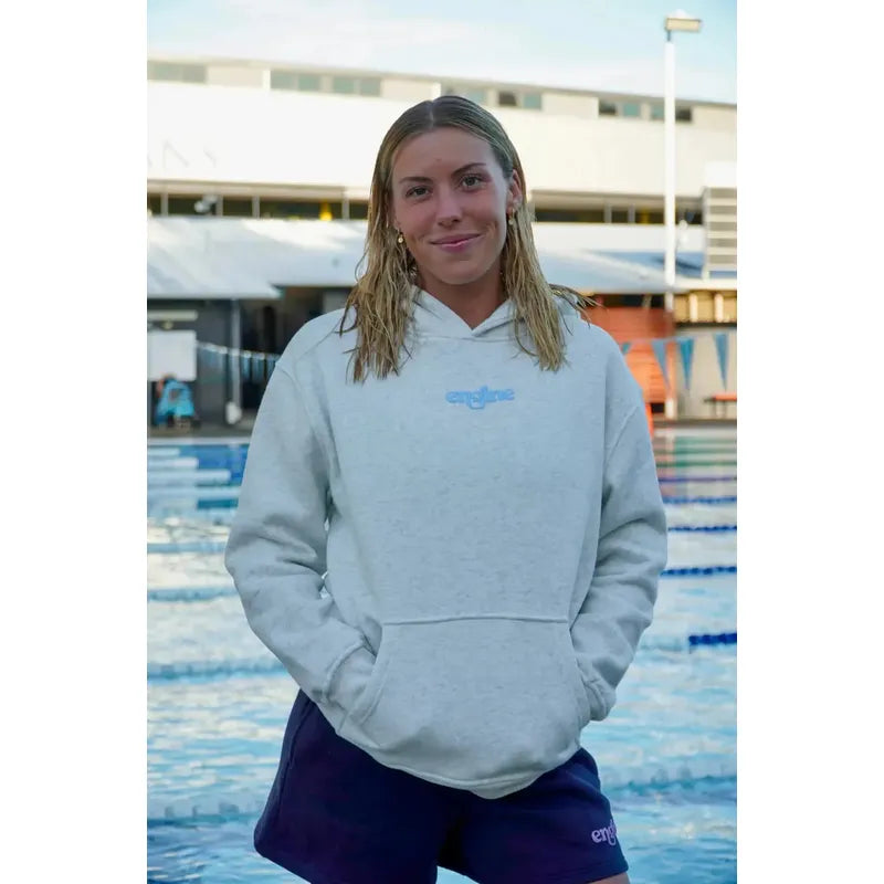 Engine Womens Hoodie with Pocket | Foam Logo-Apparel-Engine Swim-2XS-Cornflower Blue-Ashlee Grace Activewear & Swimwear Online