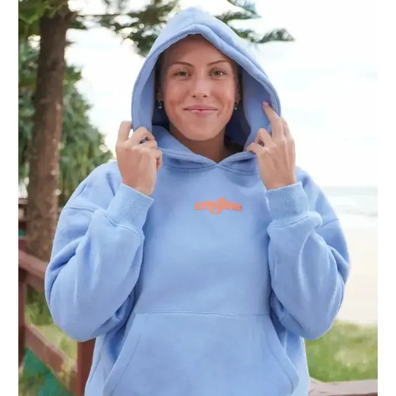 Engine Womens Hoodie with Pocket | Foam Logo-Apparel-Engine Swim-2XS-Cornflower Blue-Ashlee Grace Activewear & Swimwear Online
