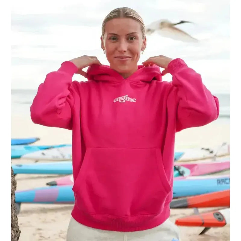 Engine Womens Hoodie with Pocket | Foam Logo-Apparel-Engine Swim-2XS-Magenta-Ashlee Grace Activewear & Swimwear Online
