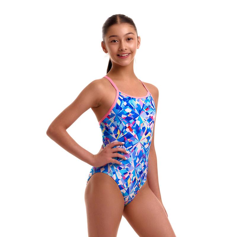 Funkita Girl's Diamond Back One Piece | Crystal Mess-Swimwear-Funkita-8-Crystal Mess-Ashlee Grace Activewear & Swimwear Online