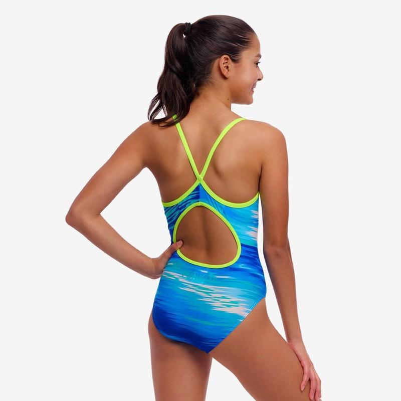 Funkita Girl's Diamond Back One Piece | Sea Breeze-Swimwear-Funkita-8-Sea Breeze-Ashlee Grace Activewear & Swimwear Online
