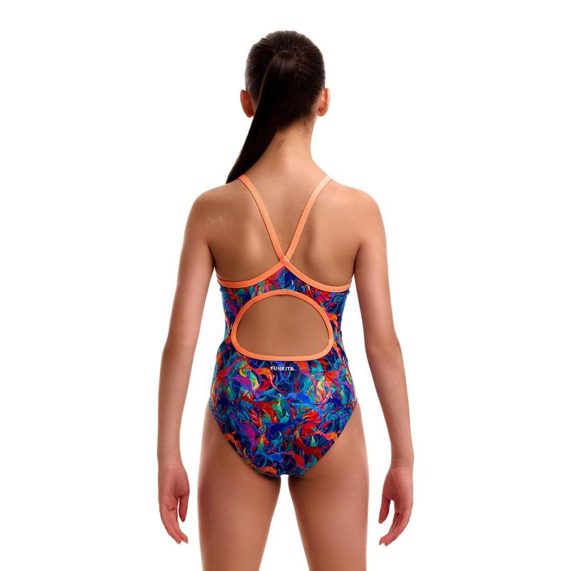 Funkita Girl's Diamond Back One Piece | Weedy One-Swimwear-Funkita-8-Weedy One-Ashlee Grace Activewear & Swimwear Online