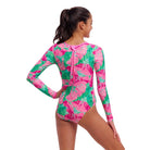 Funkita Girls Long Shot One Piece | Tropic Palm-Swimwear-Funkita-8-Tropic Palm-Ashlee Grace Activewear & Swimwear Online