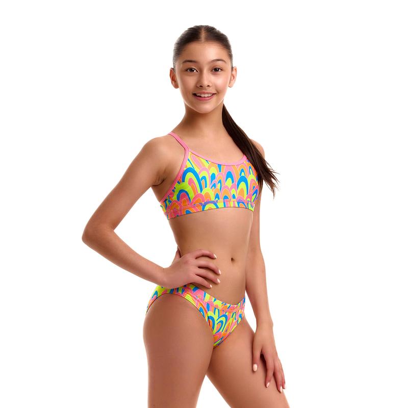 Funkita Girls Racerback Two Piece | Hilary Puff-Swimwear-Funkita-8-Hilary Puff-Ashlee Grace Activewear & Swimwear Online