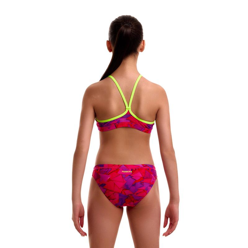 Funkita Girls Racerback Two Piece | Try Pink-Swimwear-Funkita-8-Try Pink-Ashlee Grace Activewear & Swimwear Online
