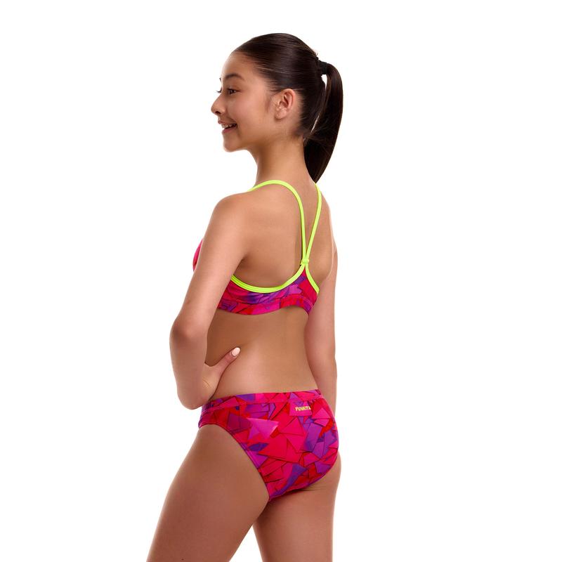 Funkita Girls Racerback Two Piece | Try Pink-Swimwear-Funkita-8-Try Pink-Ashlee Grace Activewear & Swimwear Online