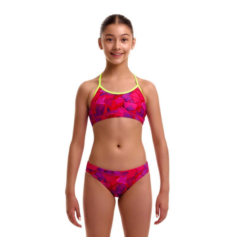 Funkita Girls Racerback Two Piece | Try Pink-Swimwear-Funkita-8-Try Pink-Ashlee Grace Activewear & Swimwear Online