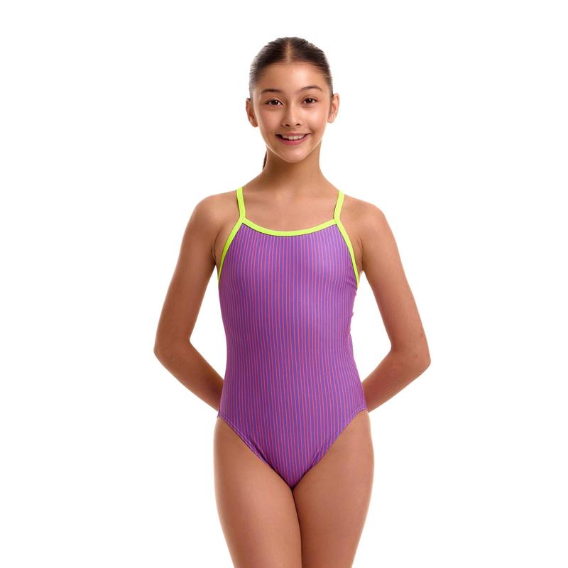 Funkita Girls Single Strap One Piece | Berry Crush-Swimwear-Funkita-8-Berry Crush-Ashlee Grace Activewear & Swimwear Online