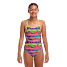 Funkita Girls Single Strap One Piece | Free Foliage-Swimwear-Funkita-8-Free Foliage-Ashlee Grace Activewear & Swimwear Online
