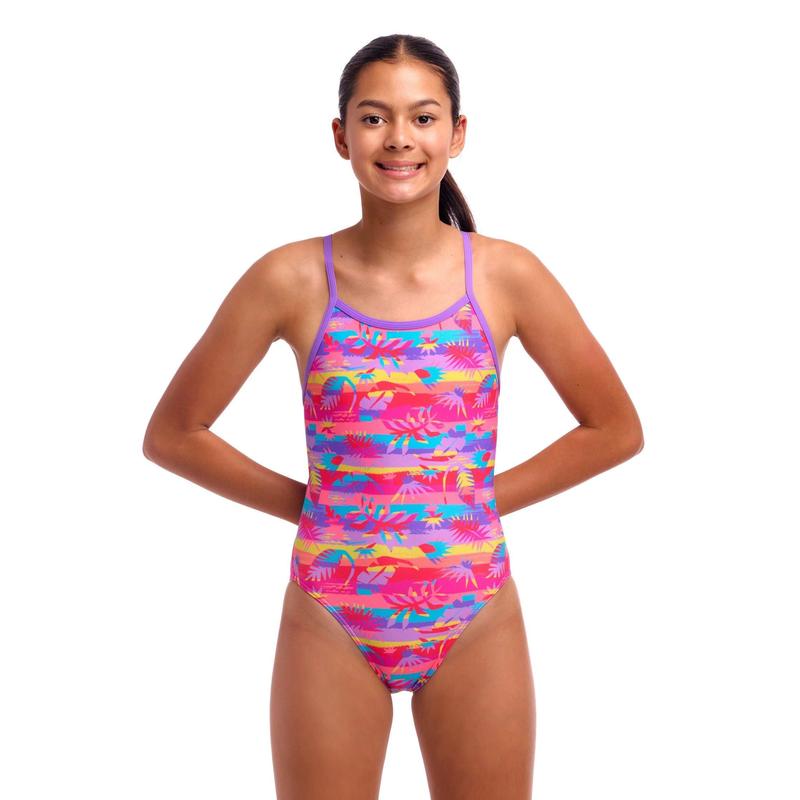 Funkita Girls Single Strap One Piece | Leave In-Swimwear-Funkita-8-Leave In-Ashlee Grace Activewear & Swimwear Online