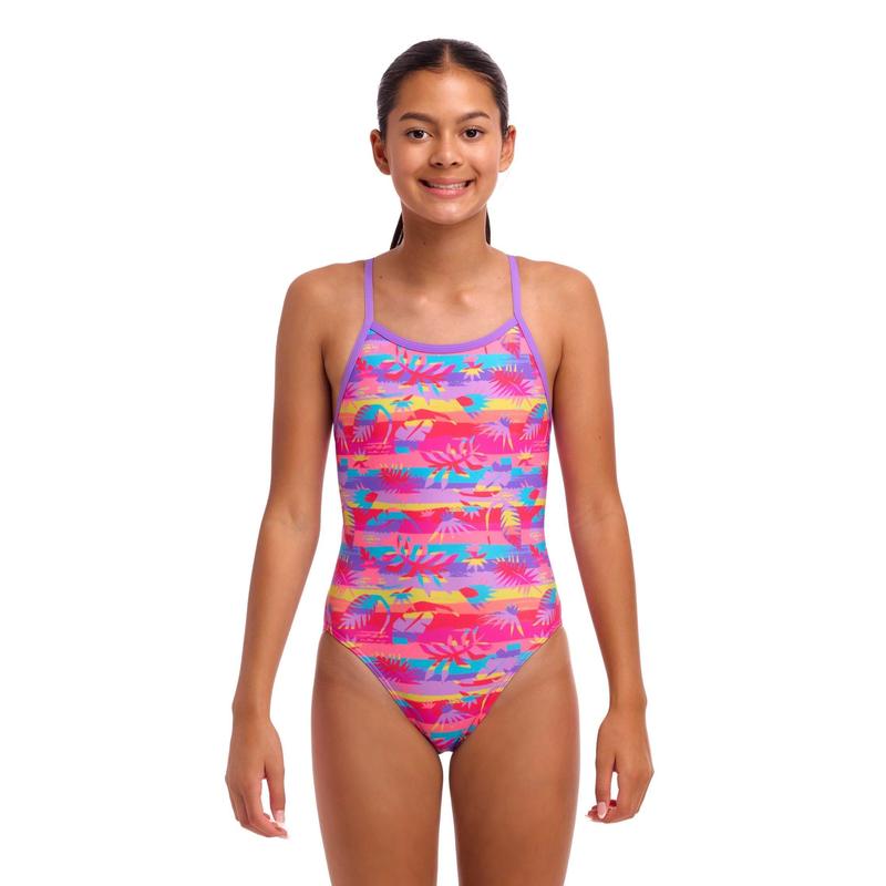 Funkita Girls Single Strap One Piece | Leave In-Swimwear-Funkita-8-Leave In-Ashlee Grace Activewear & Swimwear Online