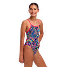 Funkita Girls Single Strap One Piece | Lolly Leopard-Swimwear-Funkita-8-Lolly Leopard-Ashlee Grace Activewear & Swimwear Online