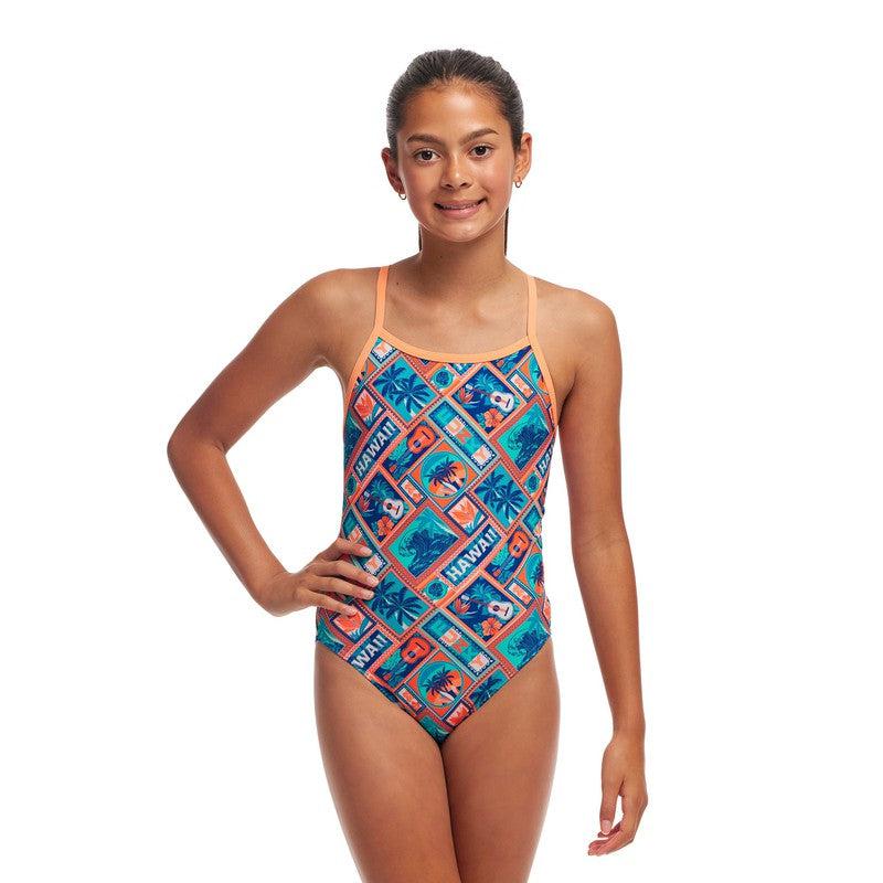 Funkita Girls Single Strap One Piece | Tiki Tango-Swimwear-Funkita-8-Tiki Tango-Ashlee Grace Activewear & Swimwear Online