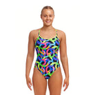 Funkita Ladies Diamond Back One Piece | Got Worms-Swimwear-Funkita-6-Got Worms-Ashlee Grace Activewear & Swimwear Online