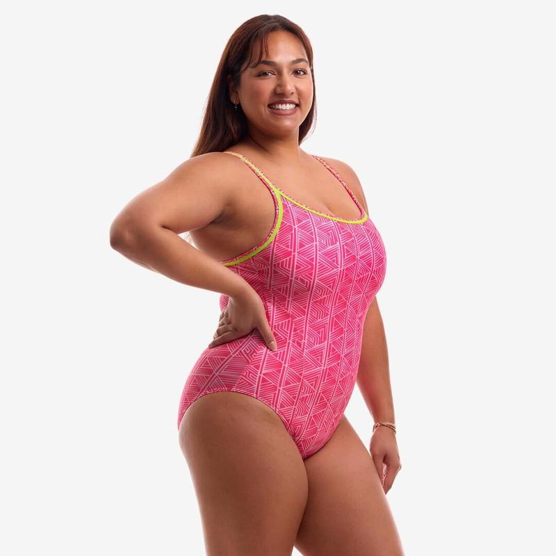 Funkita Ladies Locked In Lucy One Piece | Sweet Stack-Swimwear-Funkita-10-Sweet Stack-Ashlee Grace Activewear & Swimwear Online